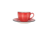 Aura Passion Tasse à thé avec soucoupe - 230cc - lot de 6 - Chaplin Home