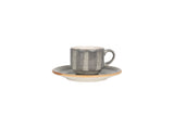 Aura Space Espresso cup with saucer - 80cc - set of 6 - Chaplin Home