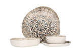 Aztec Geschirrset 24 Stück - Oval