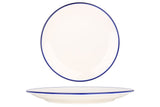 Blauer Rand Speiseteller 25 cm - Chaplin Home