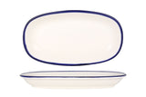 Blue Edge Service Plate 25x15 cm - Chaplin Home