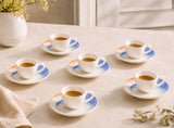 Sand Snell Sada 6 šálků na espresso (80cc) a podšálků