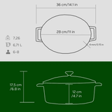 Cast Iron Casserole - 28 cm - Chaplin Home