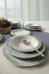 Deep Green Assos Dinnerware Set 24 pcs - Chaplin Home