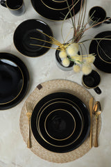 Service de table Ege Noir/Or 30 pcs - Chaplin Home