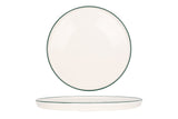 Green Edge Dinner Plate 26 cm - Chaplin Home