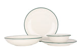 Green Edge Dinnerware Set 24 pc's (Large) - Chaplin Home