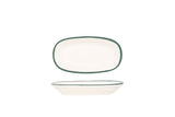 Grüner Rand Servierschale 16x9cm - Chaplin Home
