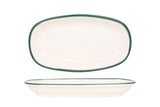 Grüner Rand Servierschale 30x18cm - Chaplin Home