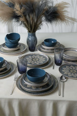 Keraart Mosaic Marvels Dinnerware Set 24 pcs - Chaplin Home