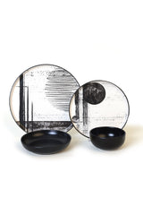 Keraart Shadowy Dinnerware Set 24 pcs - Chaplin Home