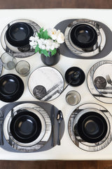 Keraart Shadowy Dinnerware Set 24 pcs - Chaplin Home