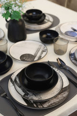 Keraart Shadowy Dinnerware Set 24 pcs - Chaplin Home