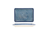 Blue Stone Rectangular Service Plate 18x13 cm