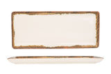 Fluer Amber Obdélníkový servisní talíř 35x15 cm