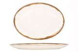 Fluer Amber Oval serviceplade 33x19 cm