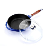 Cast Iron Frying Pan With Glass Lid - 24 cm