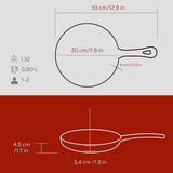Padella in ghisa - 20 cm