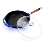 Cast Iron Frying Pan With Glass Lid - 28 cm