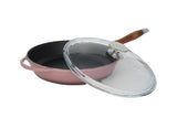 Cast Iron Frying Pan With Glass Lid - 28 cm