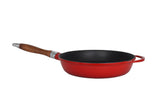 Gjutjärnsstekpanna med glaslock - 28 cm