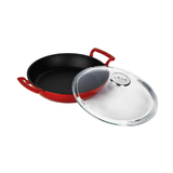 Padella In Ghisa Con Coperchio In Vetro - 24 cm