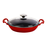 Padella In Ghisa Con Coperchio In Vetro - 24 cm