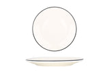 Linea Black Dinner Plate 25 cm - Chaplin Home
