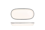 Linea Ovale Noir Assiette de service 21 cm - Chaplin Home