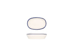 Linea Blue Oval Service Plate 10 cm - Chaplin Home
