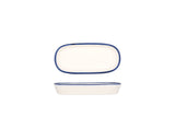Linea Blue Ovale Assiette de service 14 cm - Chaplin Home