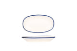 Linea Blue Oval Service Plate 15x8.5 cm - Chaplin Home