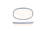 Linea Blue Oval Servierschale 19x11 cm - Chaplin Home