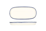 Linea Blue Oval Servierschale 21 cm - Chaplin Home