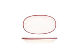 Linea Burgundy Oval Servierschale 19x11 cm - Chaplin Home