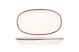Linea Burgundy Oval Servierschale 24x14 cm - Chaplin Home