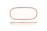 Linea Burgundy Oval Servierschale 25 cm - Chaplin Home