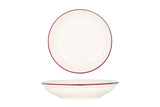 Linea Burgundy Service Plate 20 cm (500cc) - Chaplin Home