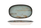 Madera Serviceplade 24x14 cm - oval