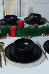 Service de table Nordic Mat Noir 18 pcs - Chaplin Home