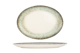 Rust Green Oval Servierschale 33x19 cm