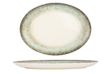 Rust Green Oval Servierschale 36x21cm