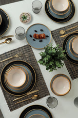 Safir Grey Dinnerware Set 24 pcs - Chaplin Home