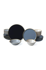 Safir Grey Dinnerware Set 24 pcs - Chaplin Home