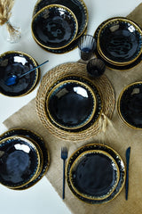 Shizen Black Organic Dinnerware Set 18 pcs - Chaplin Home