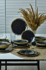 Shizen Black Organic Dinnerware Set 18 pcs - Chaplin Home