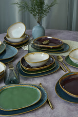 Shizen Mix Tetra Geschirrset 24 Stück - Oval - Chaplin Home