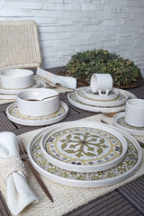 Zeitloses Braun, stapelbar Geschirrset 20 Stück - Chaplin Home