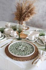 Timeless Green Stackable Dinnerware Set 20 pcs - Chaplin Home