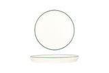 Grüner Rand Dessertteller 17 cm